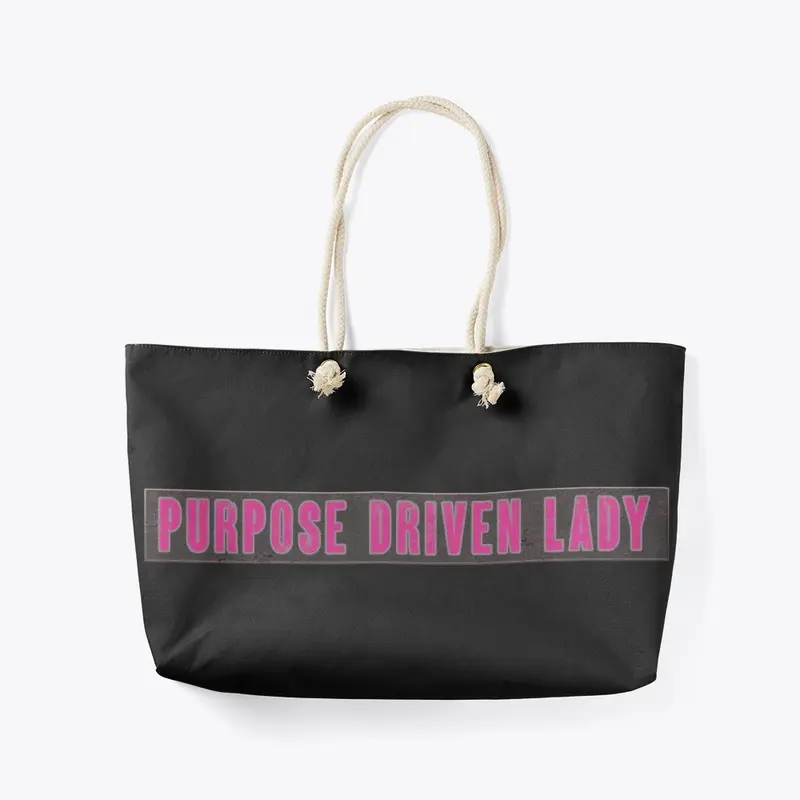 Purpose Driven Lady Pink & Blk Banner 